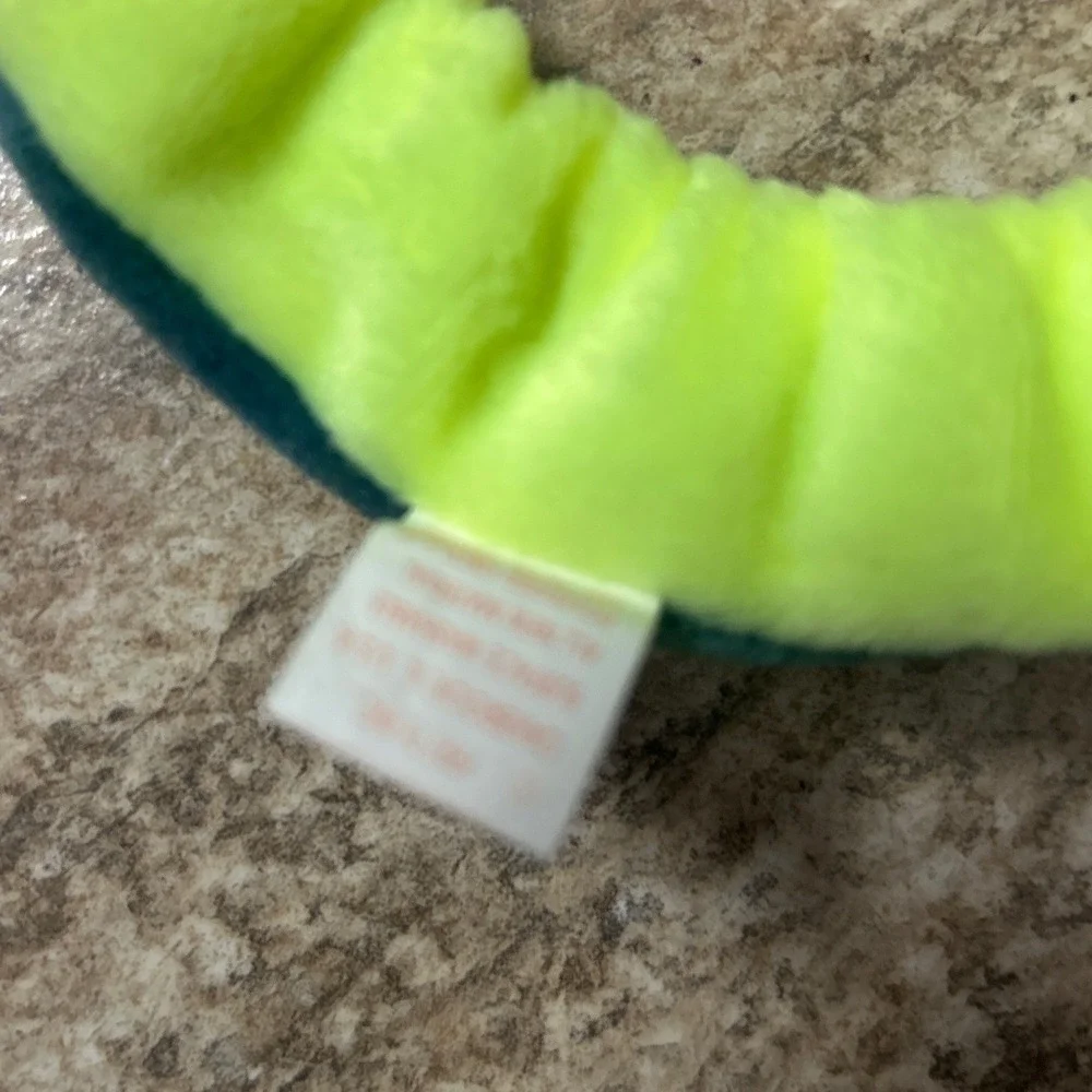 Ty Beanie Babies Hissy the Snake 1997 Vintage Plush Teal Lime Green 19 inch